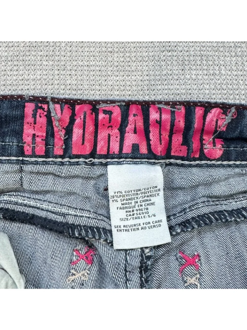 Hydraulic Gramercy Denim Capri Jeans Womens Sz 5/6 Blue Low Rise Dual Stitching